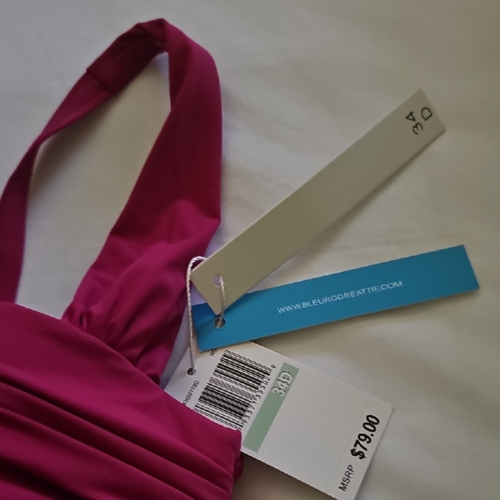 Bleu Rod Beattie Magenta and Floral Bikini - Picture 3 of 10